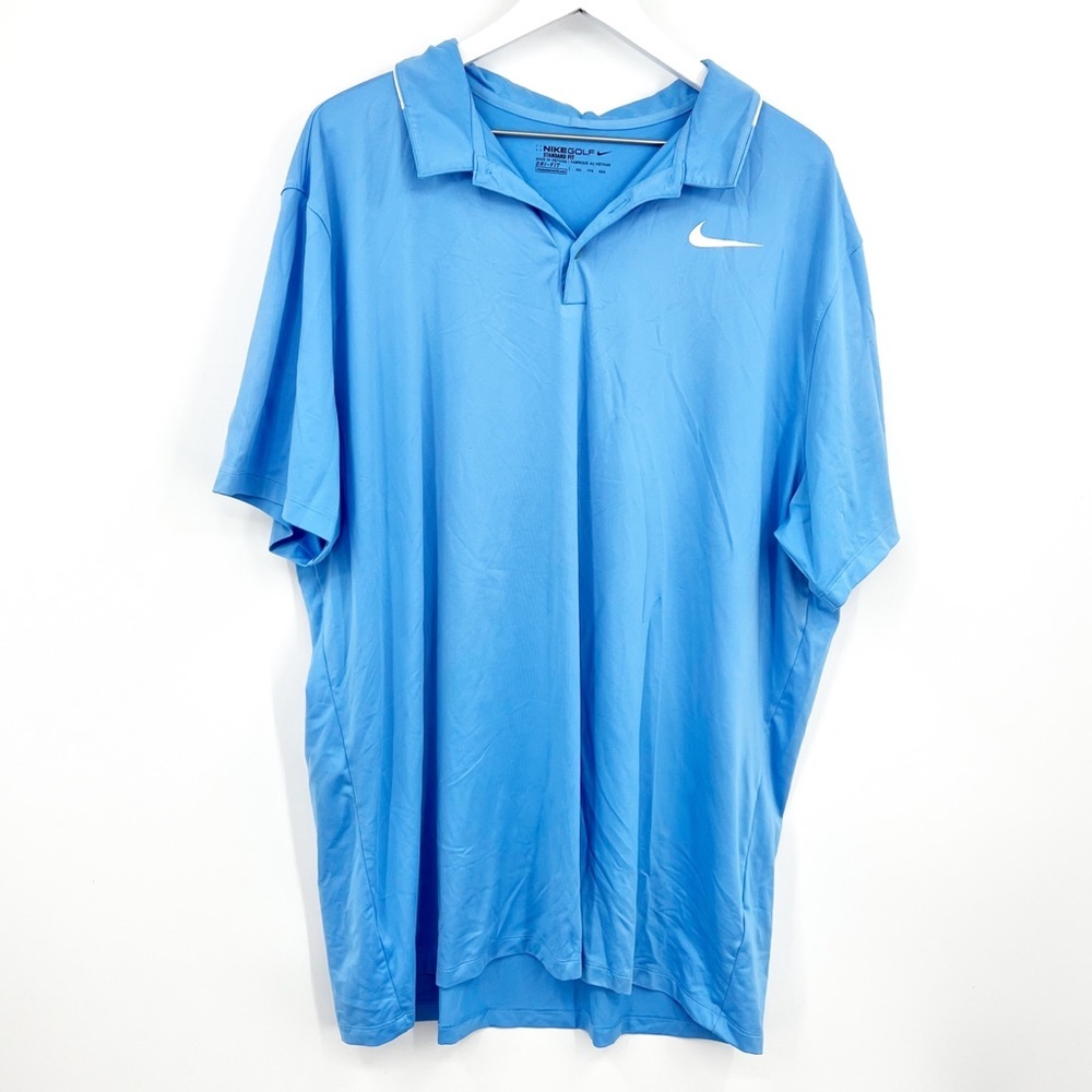 Nike Dri-Fit Golf Polo Shirt Carolina Blue Size XXL